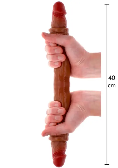 ToyJoy Get Real Dual Density Double-Ended Dildo with Foreskin – 40 cm (15.75″)