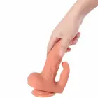 SHEQU Hayden dubultā stimulators vibrators – 16 cm (6.3″) – miesas krāsa — Foto 10