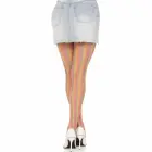 Leg Avenue daudzkrāsainas tamborētas zeķes – varavīksnes tīkliņš, One Size — Foto 2