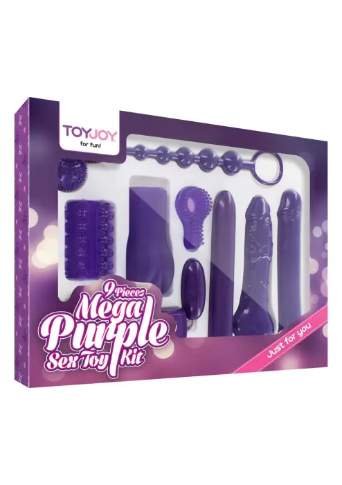 Mega Sex Toy Kit – vibrators and sleeves set – purple