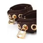 Taboom Cocoaelle – плетёные манжеты на щиколотки из веганской кожи – какао — Фото 7