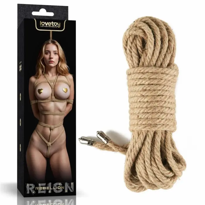 Rebellion Reign Rustic Hemp Bondage Rope – bondage rope – hemp – natural – 10 m