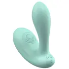 DuoVibe II вибратор с функцией постукивания – зеленый — Фото 5