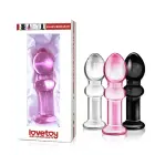 Stikla Romance dildo – 11.5 cm (4.5″) – Melns Foto 6