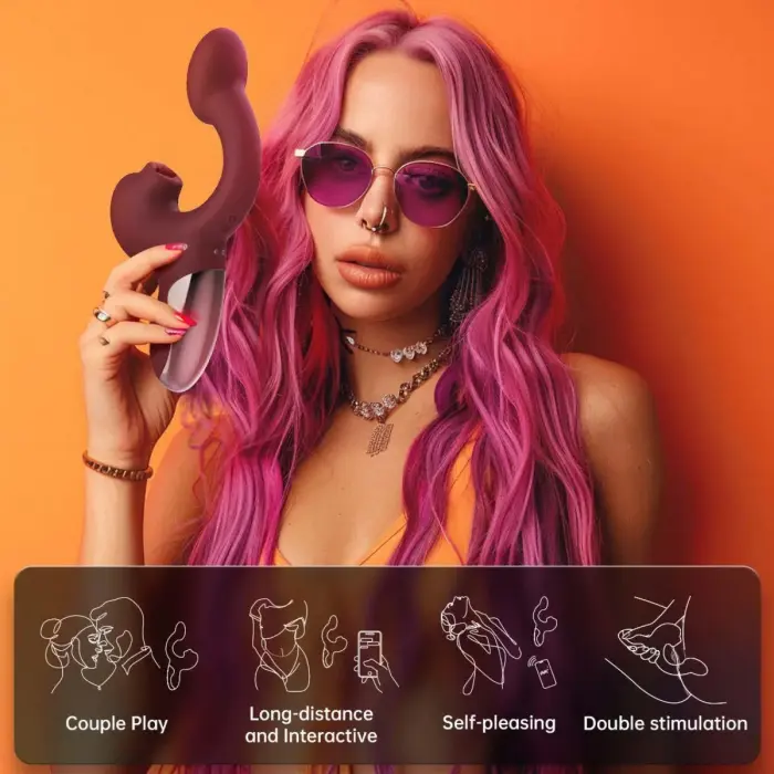 Magic Motion Magic Ponder vibrators ar laizīšanas funkciju un G-punkta stimulāciju – sarkans Foto 7