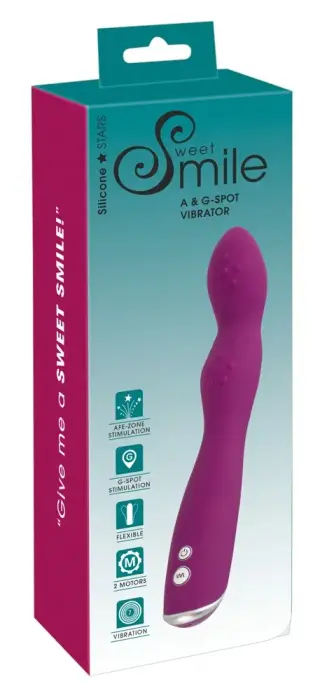 Sweet Smile двухмоторный G-точечный вибратор – 23.5 cm (9.25″) – розовый