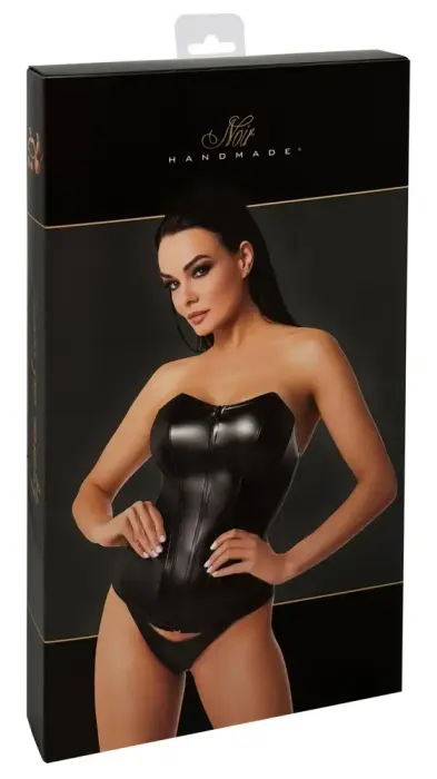 Noir Orgia Mysteria wetlook korsete – melna – L