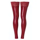 Noir Handmade powerwetlook kojinės be pėdos su nėriniu – bordo – M — Nuotrauka 9