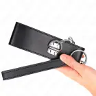 KINK reguliuojamas juodas antkaklis su platu diržu 65cm, 33.5-41cm, 5cm plotis — Nuotrauka 5