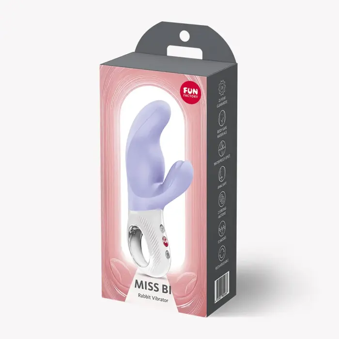 Двойной вибратор Miss Bi – 17.3 cm (6.8″) – фиолетовый
