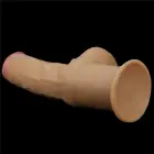 Love Toy divslāņu dildo ar rokturi – 30.5 cm (12″) – miesas krāsa — Foto 12