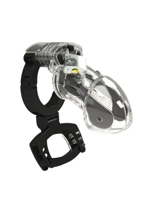 Pubic Enemy No. 3 E-Stim Cock Cage – Clear