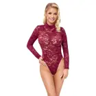 Cottelli Lingerie Lace Bodysuit – Bordeaux Red – M — Photo 2