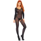Leg Avenue Mesh Bodysuit – Black – One Size — Photo 4