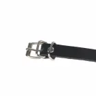 Subblime Black Leather Chain Belt – Adjustable with Metal Rings, One Size — Photo 8