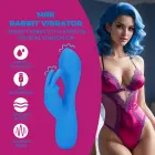Loveline Mini Rabbit Vibrator Azure Desire компактный двойной вибратор, синий — Фото 6