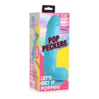 POP - Dildo with Balls – 21 cm (8.25″) – Blue — Photo 1