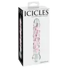 Icicles No. 7 Klaasist dildo – 17.8 cm (7″) – Läbipaistev — Foto 1