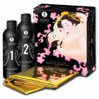 Shunga Body Slide Massage Gel Set – Strawberry Sparkling Wine – 500 ml — Photo 1