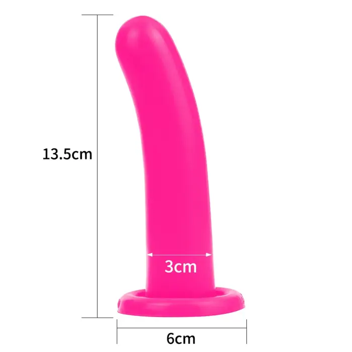 Silikona Holy Dong vidējs rozā – 14 cm (5.5″) Foto 8