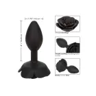 Forbidden rožu formas anālais spraudnis – L – Melns — Foto 17