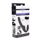 Slim Rider – Rievots vibrējošs bezsiksnu strap-on – miesas krāsa — Foto 1