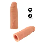 HIDDEN DESIRE INFERNO vedelast silikoonist peenise varrukas – 15 cm – nahavärv — Foto 9