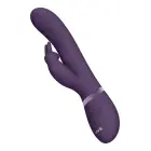 May oro pulso, G taško ir klitorio triušio vibratorius – 11.8 cm – violetinis — Nuotrauka 3