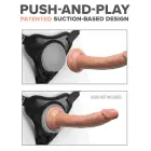 Pipedream Body Dock Elite Mini – strap-on diržai su siurbtuko plokštele – juodi — Nuotrauka 7