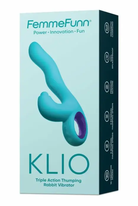 FemmeFunn Klio Triple Action вибратор – 21.3 см (8.4″) – бирюзовый