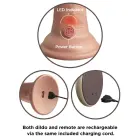 KCE 9 DD reālistisks vibrators ar tālvadības pulti – 24.8 cm (9.8″) – melns — Foto 5