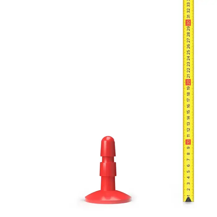 Hung System dildo ar piesūcekni – 20–23 cm – sarkans Foto 2
