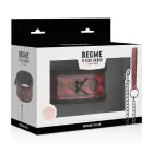 Begme Red Edition – vegāniskās ādas kaklasiksna ar ķēdi un neoprēna oderi — Foto 7