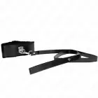 KINK Adjustable Black Collar with Leash 116cm Silver Studs Model 4 — Photo 1