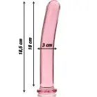 Ibiza Nebula Series Model 17 klaasist dildo – 18.5 cm (7.3″) – roosa — Foto 3