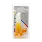 Kiotos Cox krāsains dildo ar piesūcekni – 18 cm (7″) – caurspīdīgi dzeltens — Foto 9