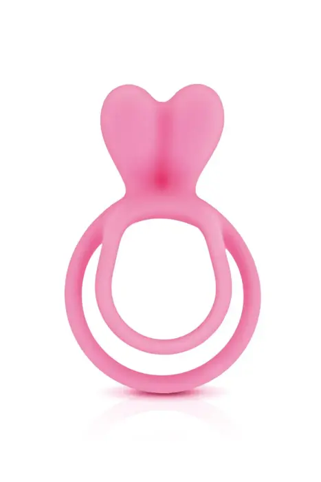 Glamy Double Cock Ring – Pink