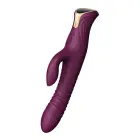 Mose кролик-вибратор с функцией толчков и подогревом – 25.8 cm (10.2″) – фиолетовый — Фото 6
