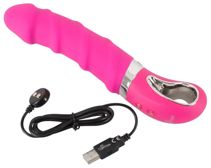 Sweet Smile sildošais vibrators – 23 cm (9″) – rozā Foto 8