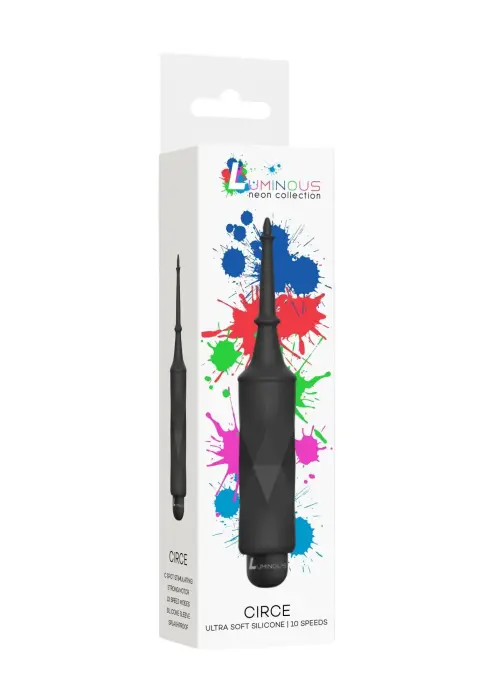 Circe Luminous вибропуля с насадкой – 14.7 cm (5.8″) – черный