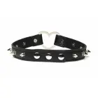 XR Brands Spiked Heart Choker Black Vegan Adjustable 42cm — Photo 4