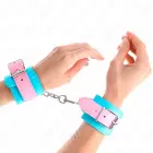 KINK Cute регулируемые фиксаторы для запястий – синий/розовый – 16-28см — Фото 4