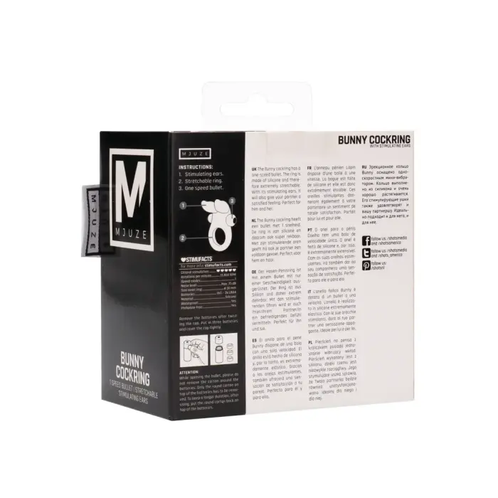 Bunny - Dzimumlocekļa gredzens ar stimulējošām ausīm Foto 2