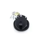 Silicone Adjustable Chastity Device – Black — Photo 6