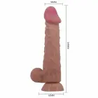 Pretty Love Sliding Skin Series Intimate Machine ar piesūcekni – 24 cm (9.4″) – brūns — Foto 5