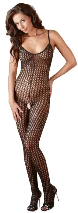Tīkliņa catsuit – melns – XL/2XL Foto 2