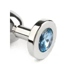 Jeweled Butt Plug – M – Blue — Photo 5