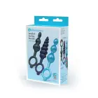 B-Vibe 3-Piece Beaded Anal Plug Set – Multicolored — Photo 3