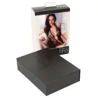 Abierta Fina mežģīņu bodijs ar kristālu ķēdītēm – melns – L Foto 11