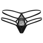 Obsessive Arrowel stringi – melni – 2XL/3XL — Foto 4